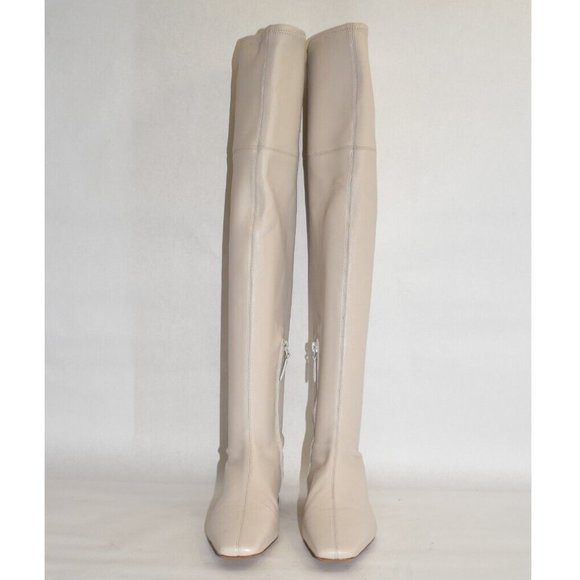 $800 Vince Nissa SLEEK LEATHER OVER THE KNEE BOOT OPALINE 7 (ME18) - Picture 4 of 9
